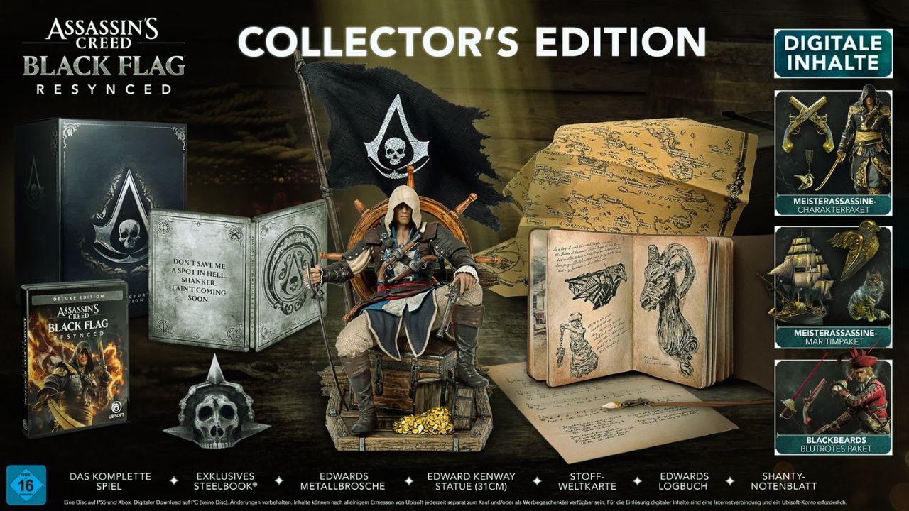 Edição de colecionador de Black Flag Resynced inclui estátua