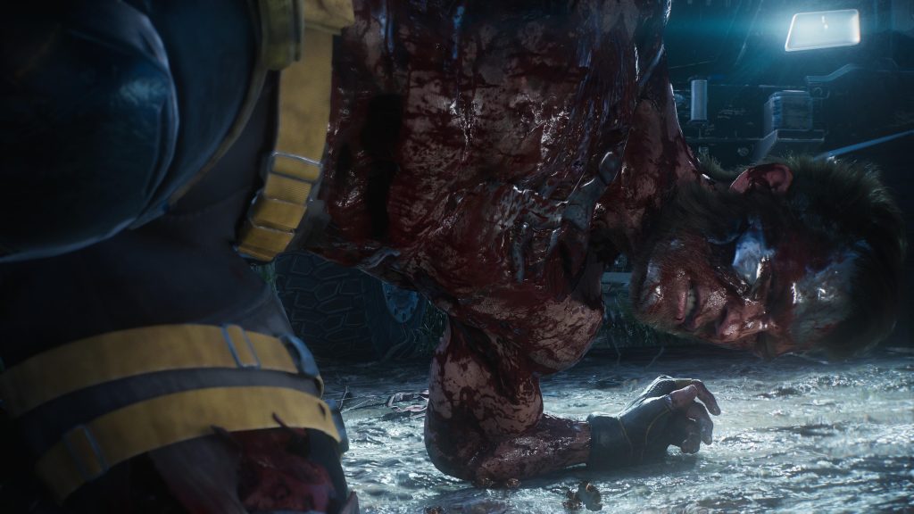 Logan aparece gravemente ferido, com seu esqueleto à mostra - Review Marvel's Wolverine