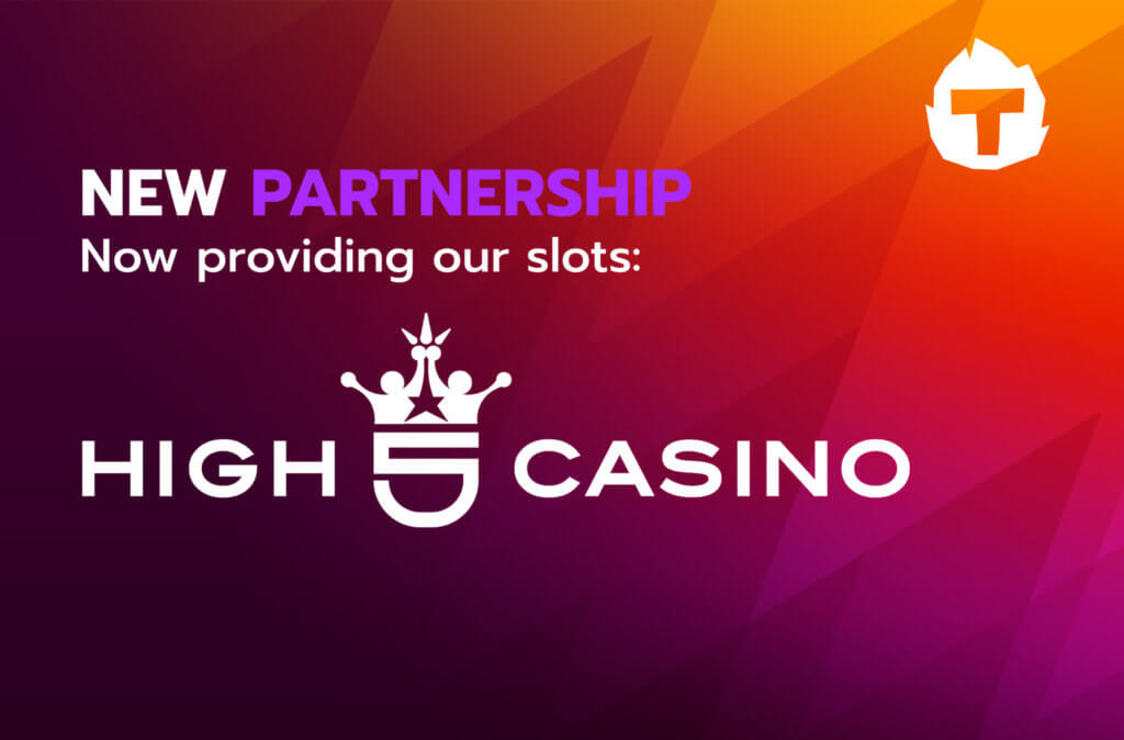 High 5 Casino x Thunderkick Partnership poster