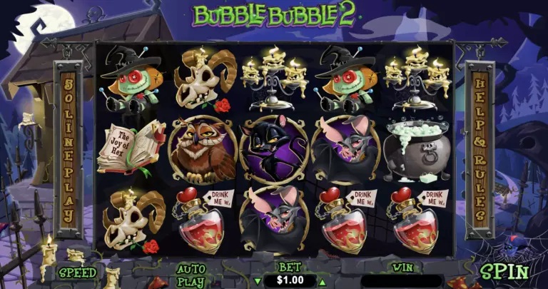 Screenshot of Bubble Bubble 2 slot