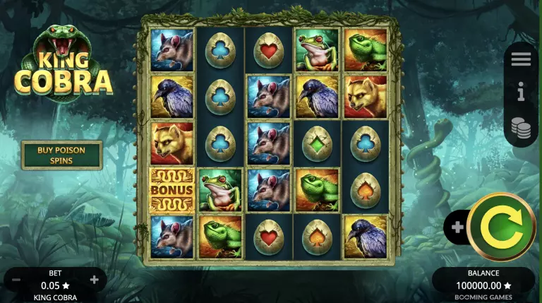Screenshot of King Cobra slot
