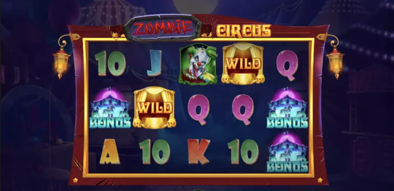 Screenshot of Zombie Circus slot