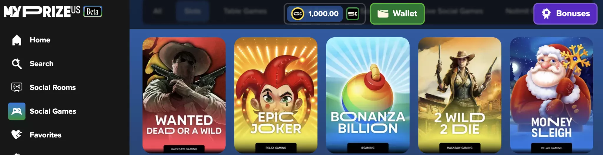 MyPrize.US Casino No Deposit Bonus