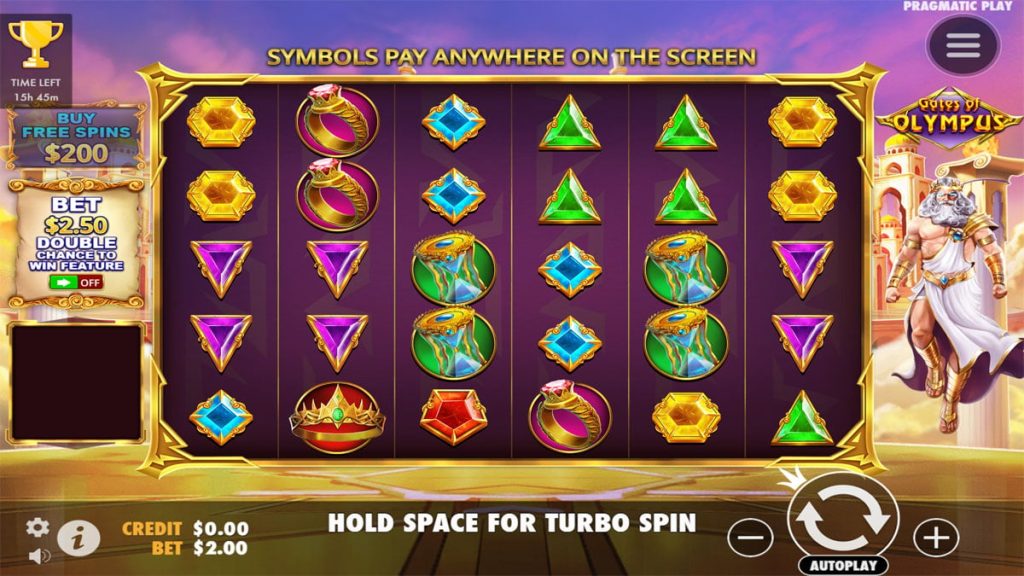 Screenshot of Gates of Olympus Slot