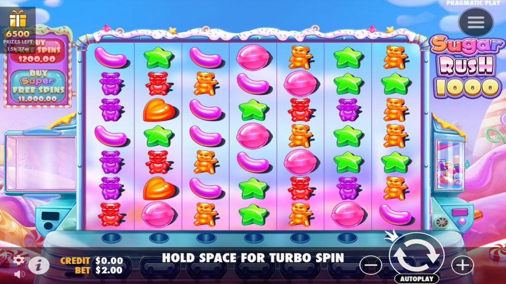 Screenshot of Sugar Rush 1000 slot
