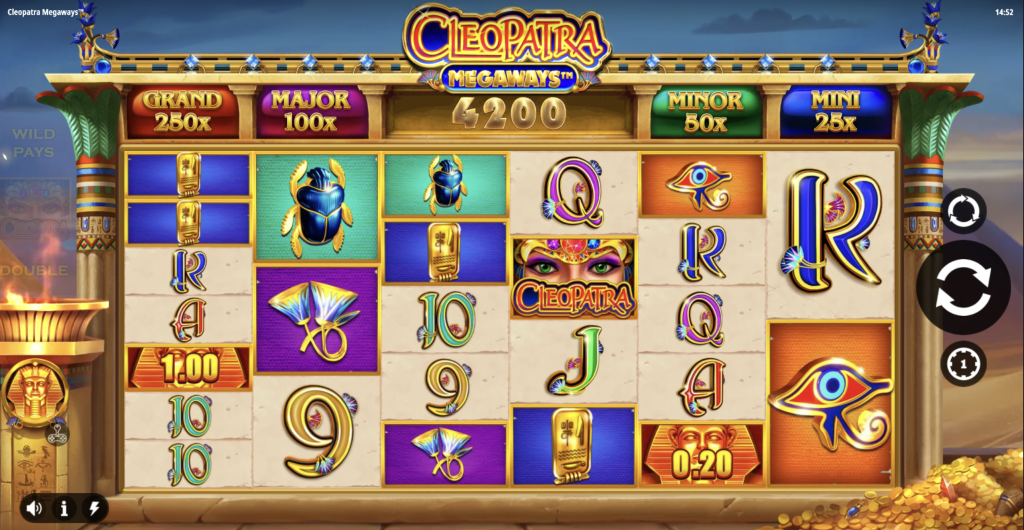 Screenshot of Cleopatra Megaways Slot