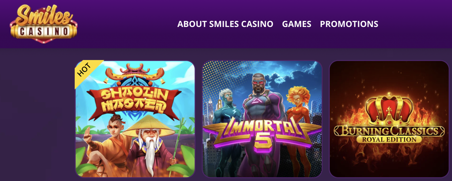 Smiles Casino No Deposit Bonus