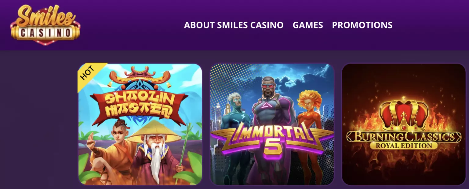 Smiles Casino No Deposit Bonus