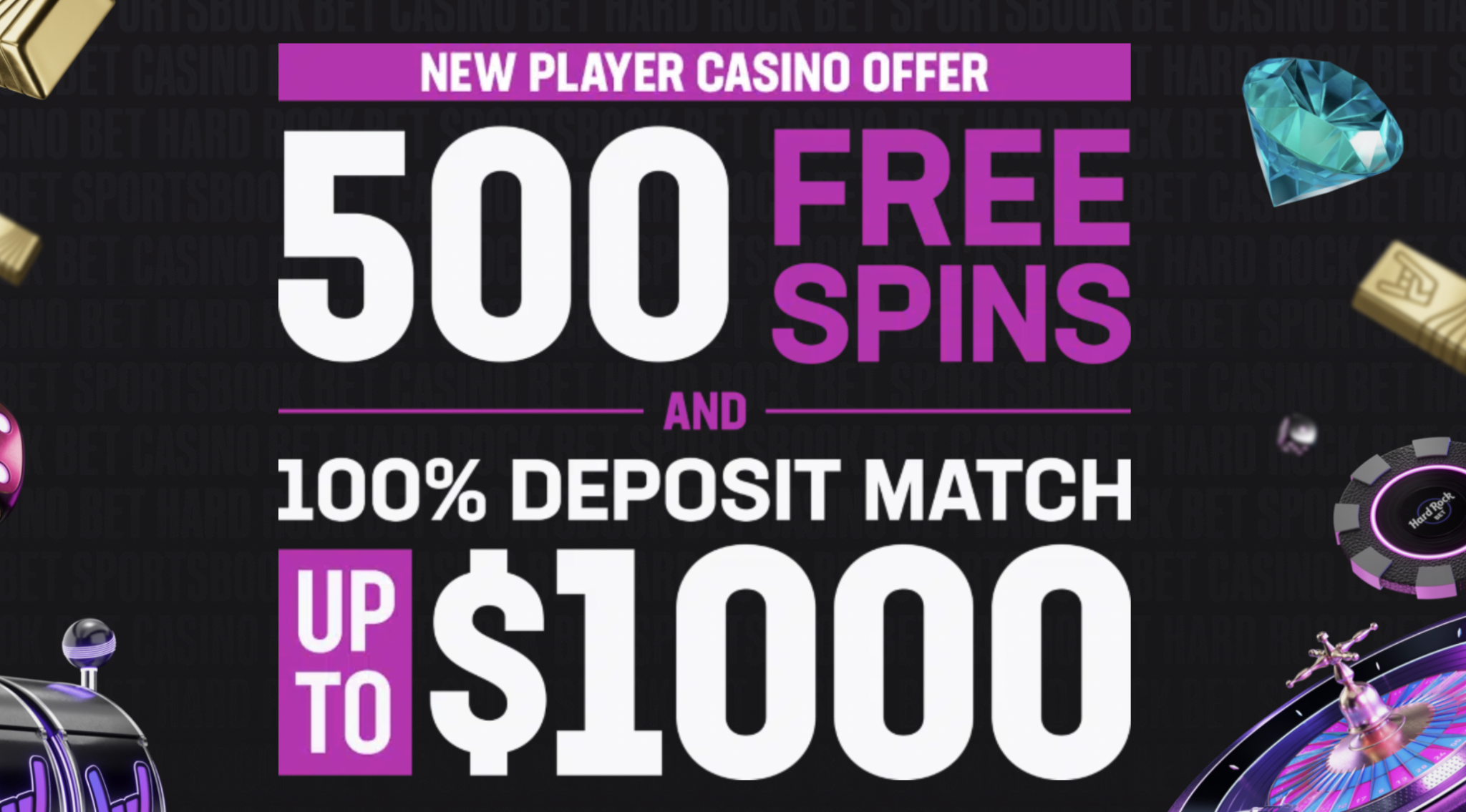 Claim The Hard Rock Bet Promo: Get 500 Free Spins This February