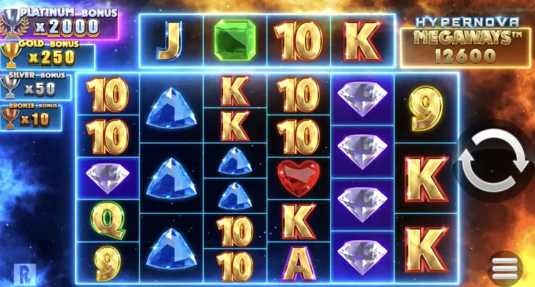 Screenshot of Hypernova Megaways slot