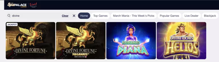 Screenshot of Divine Fortune Megaways