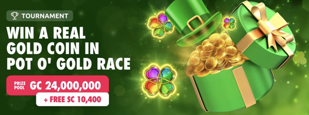 Screenshot of McLuck Casino Pot O'Gold Race