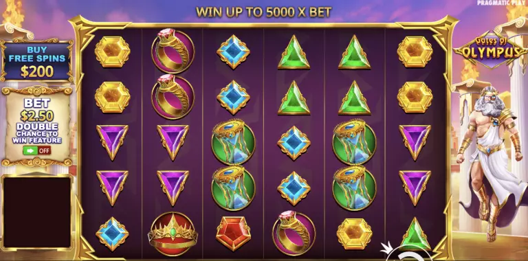 Screenshot of Gates of Olympus slot