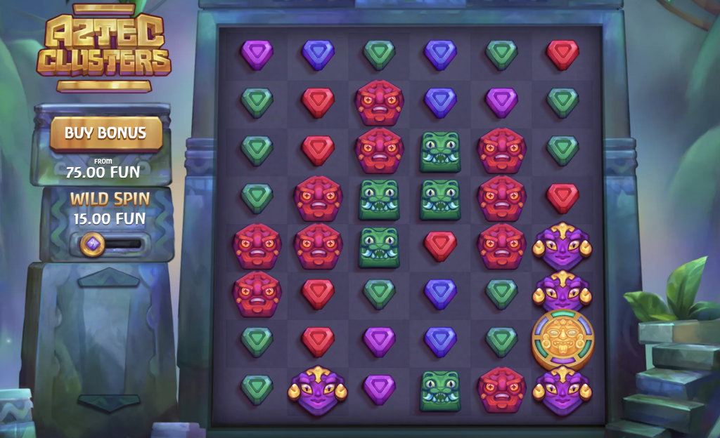 Screenshot of Aztec Clusters slot