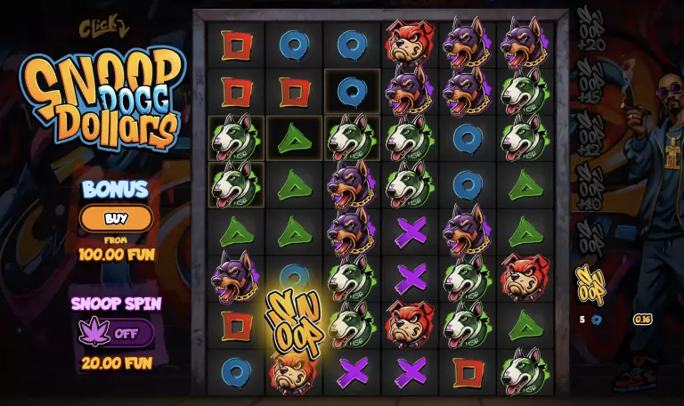 Screenshot of Snoop Dogg Dollars slot