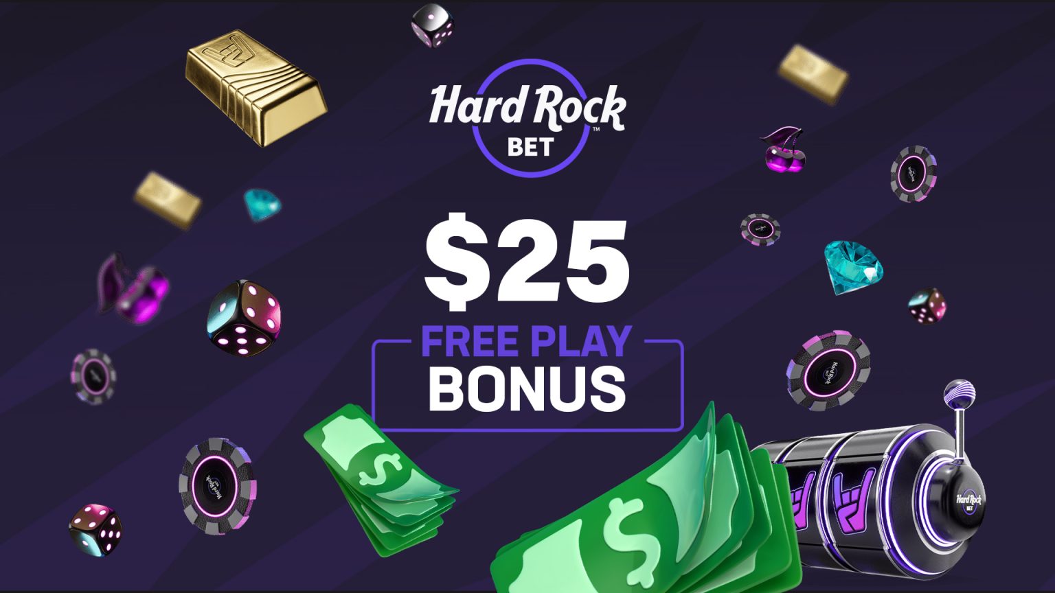 Hard Rock Bet Casino Promo: Get $25 Free Play This May
