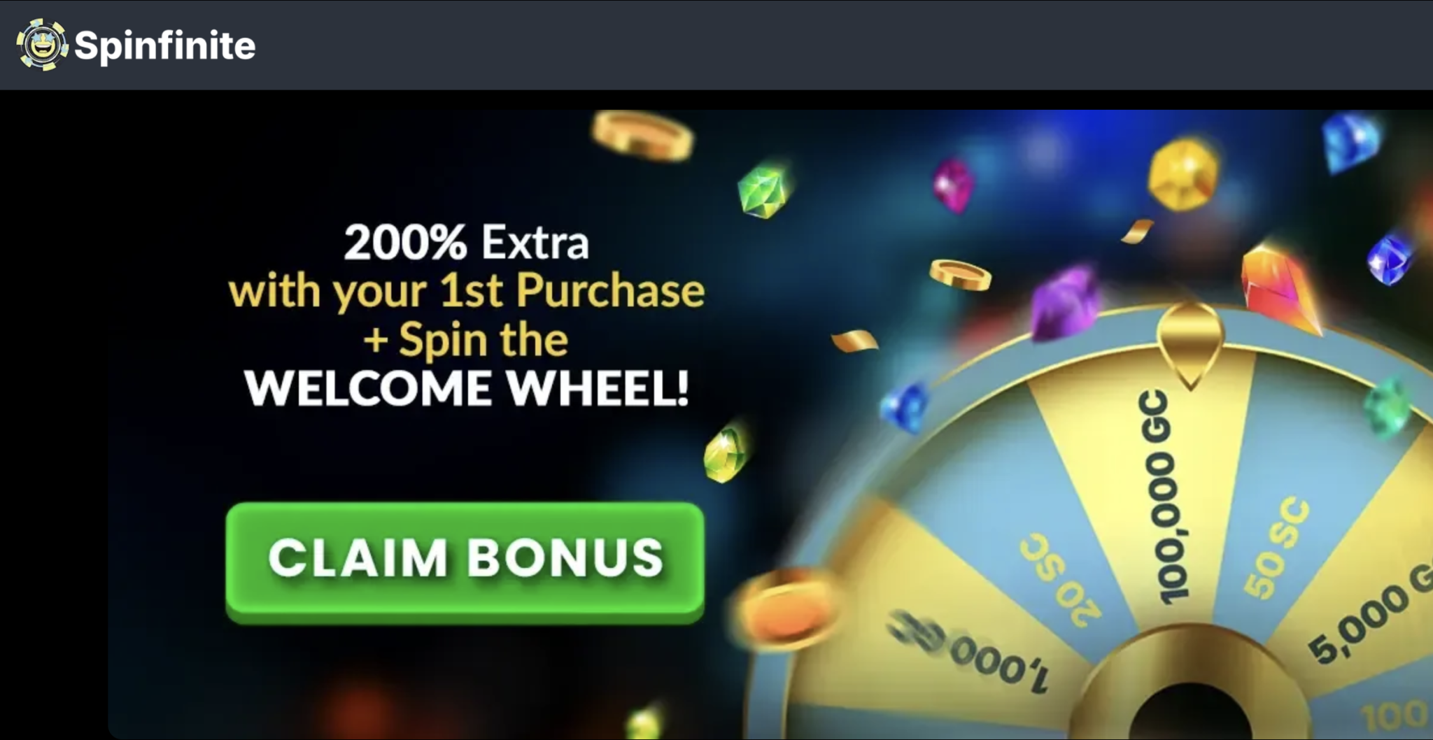 Spinfinite No Deposit Bonus