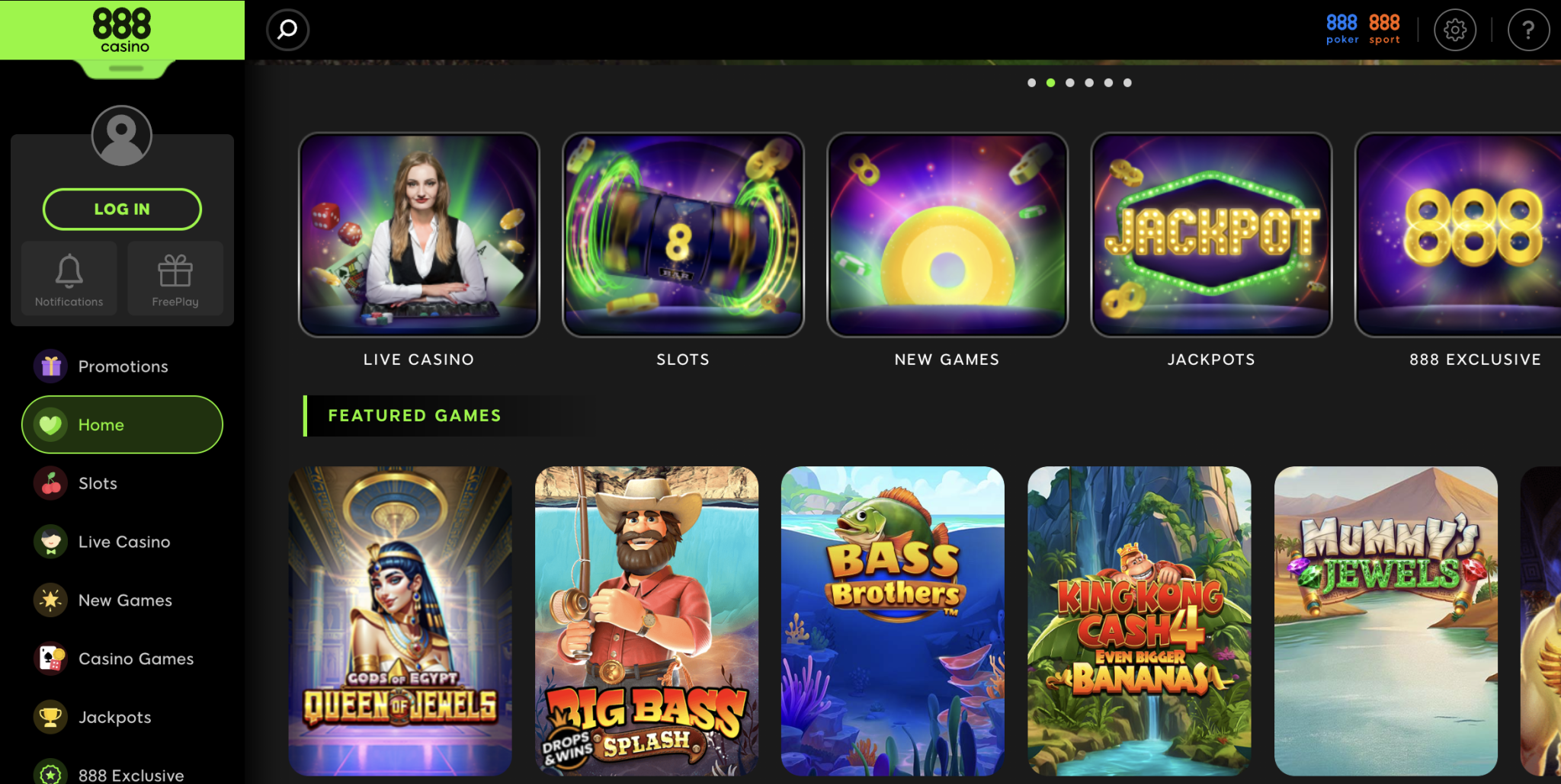 888Casino No Deposit Bonus