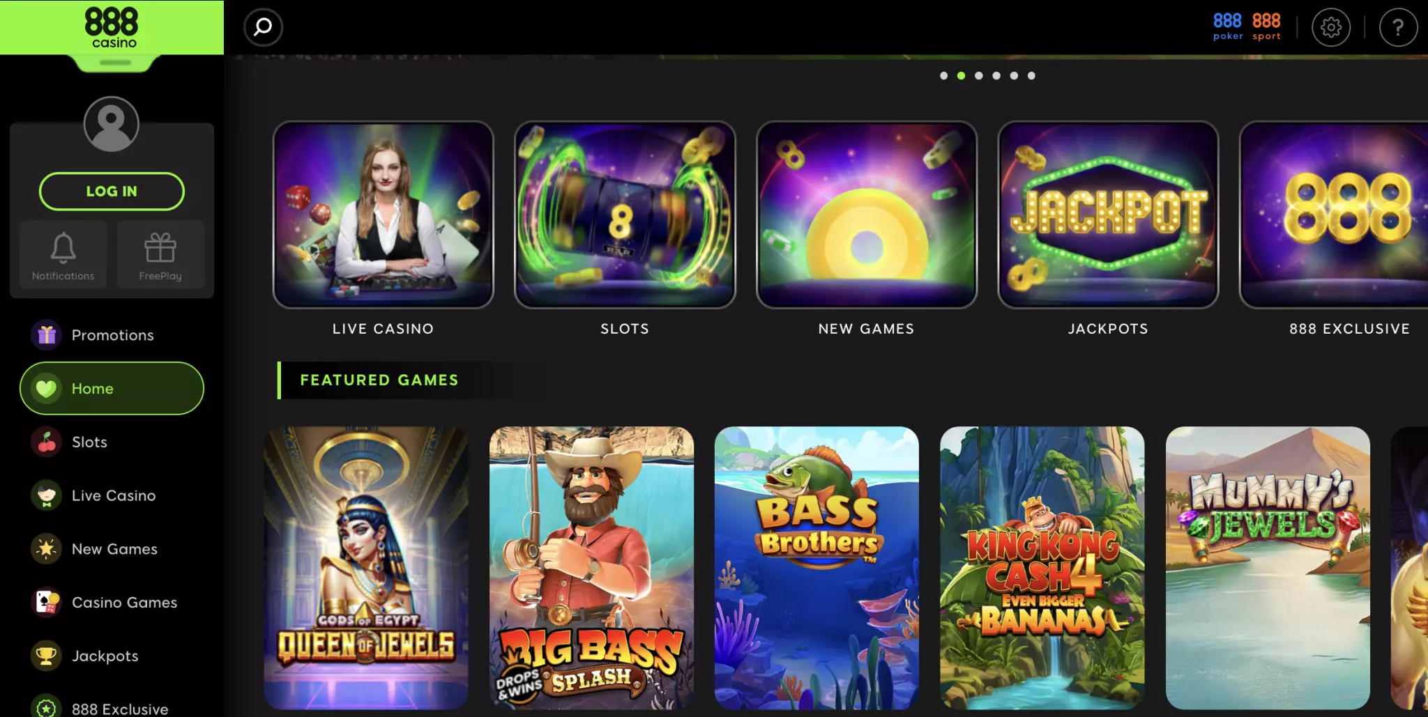 888Casino No Deposit Bonus