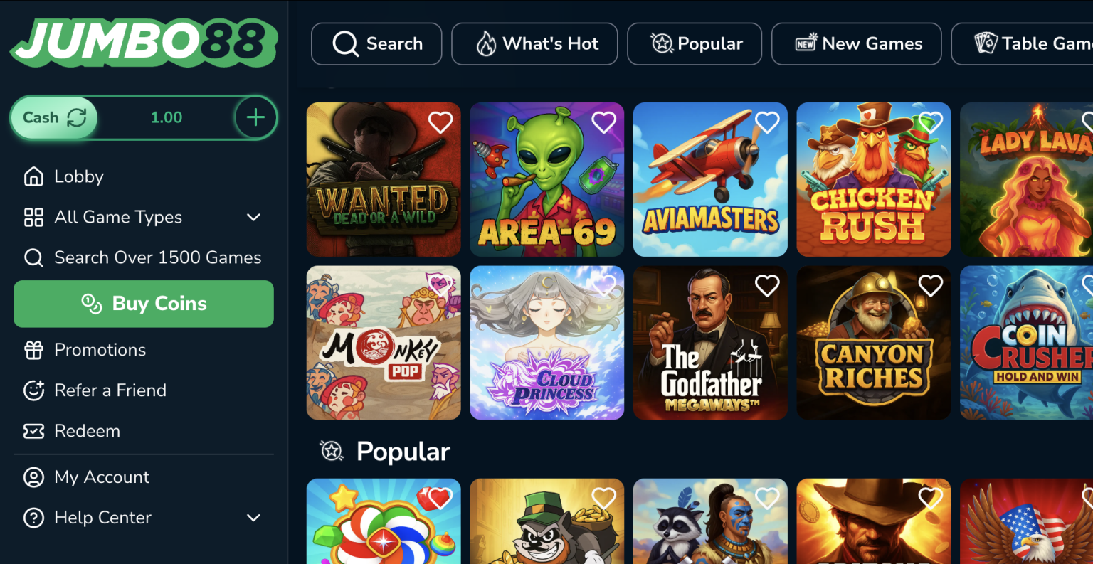 Jumbo88 Casino No Deposit Bonus