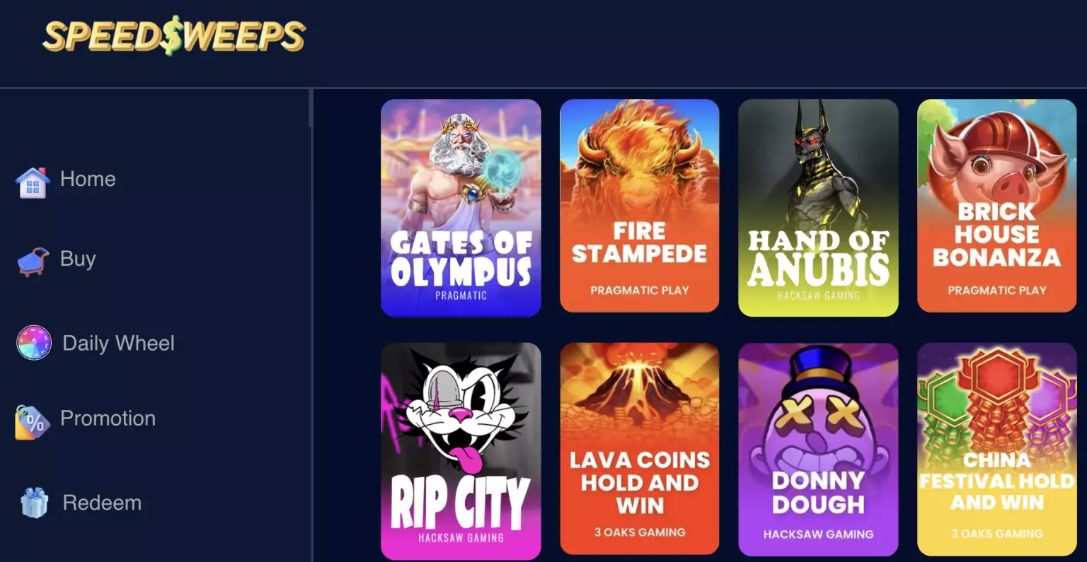 Speed Sweeps Casino No Deposit Bonus