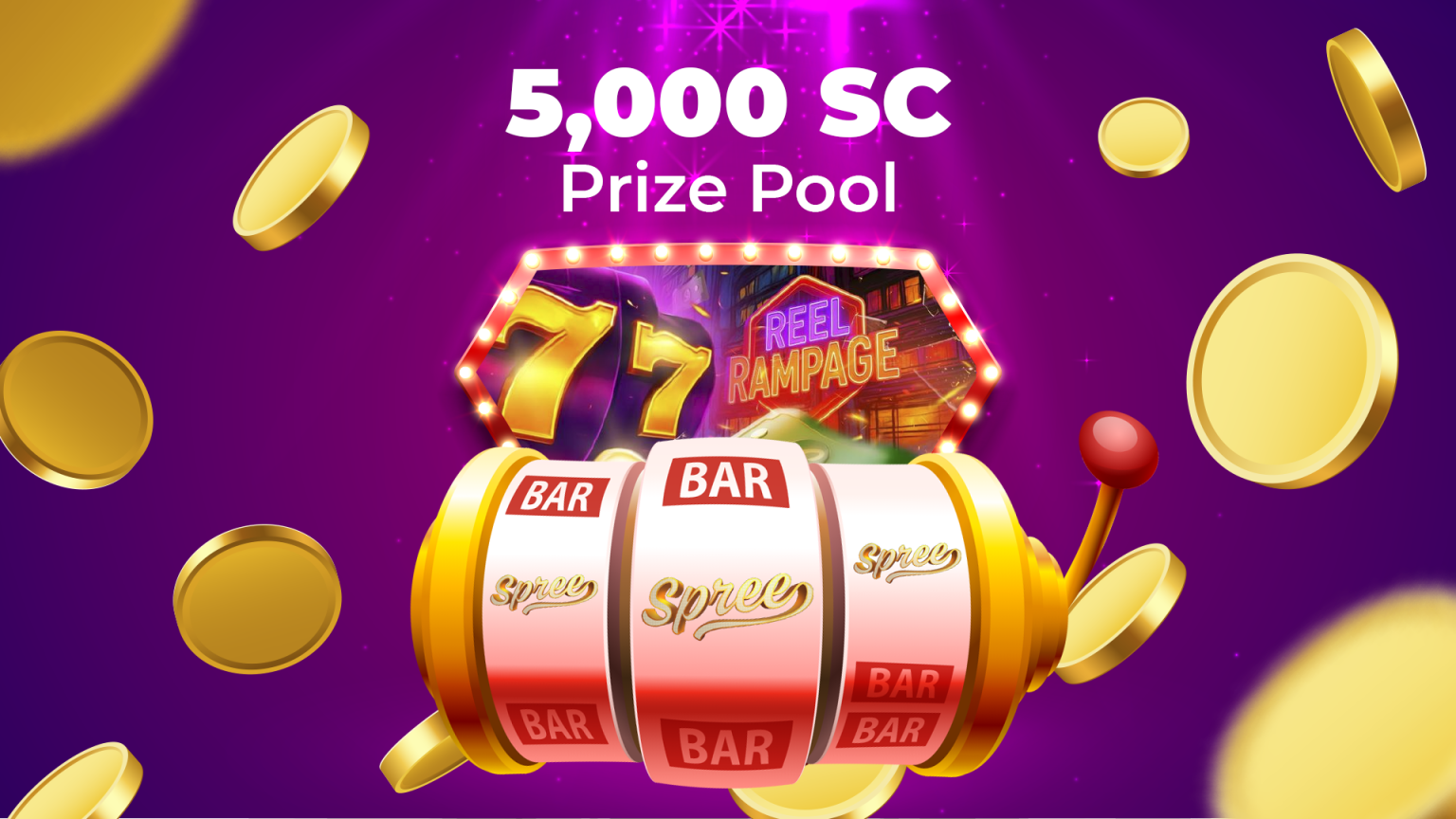 Spree Casino Reel Rampage: 5,000 SC Prize Pool