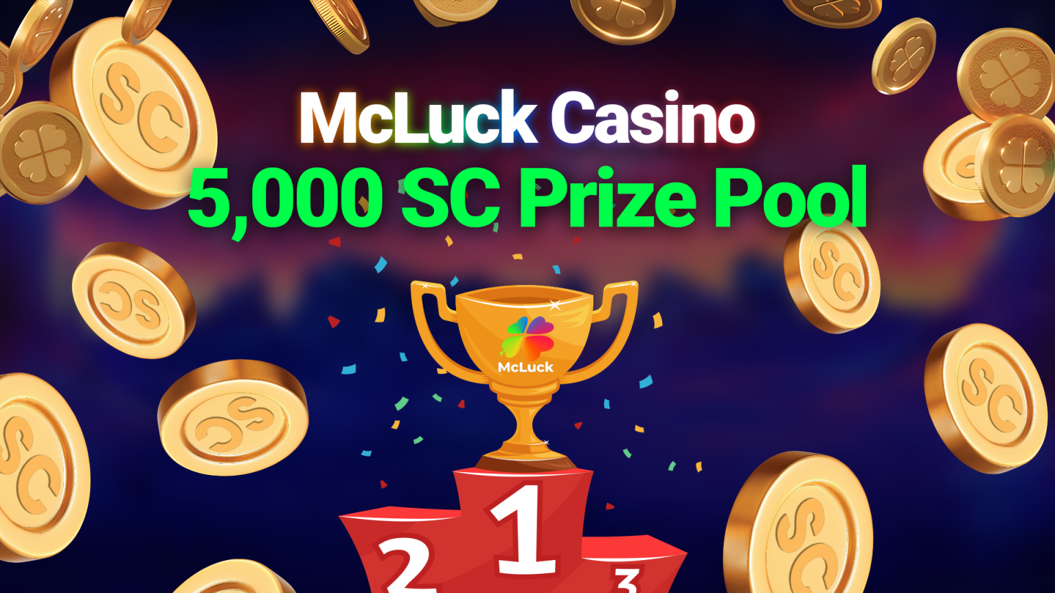 Win A Share Of The 5,000 SC Prize Pool Every Wednesday At McLuck Casino