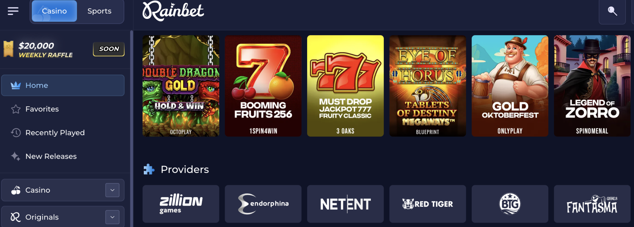 Rainbet Casino No Deposit Bonus