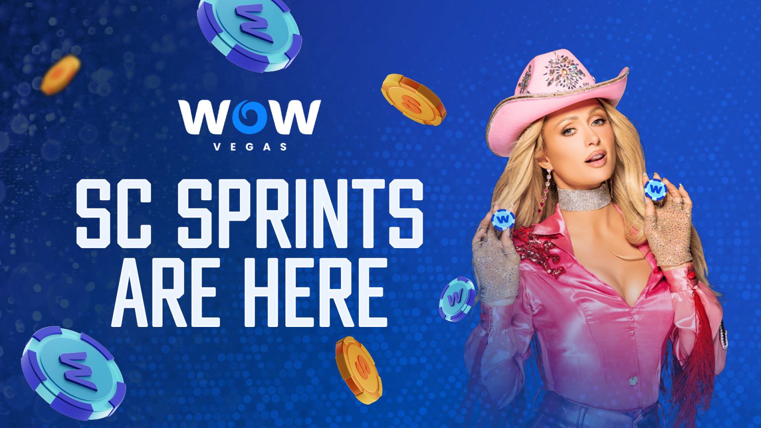 Join The Free SC Sprints Tournament When You Sign Up At WOW Vegas Casino