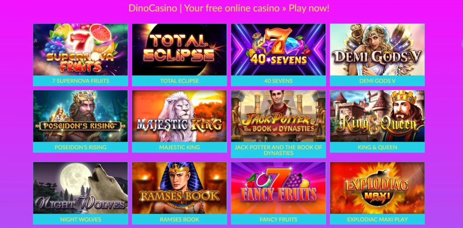 DinoCasino No Deposit Bonus