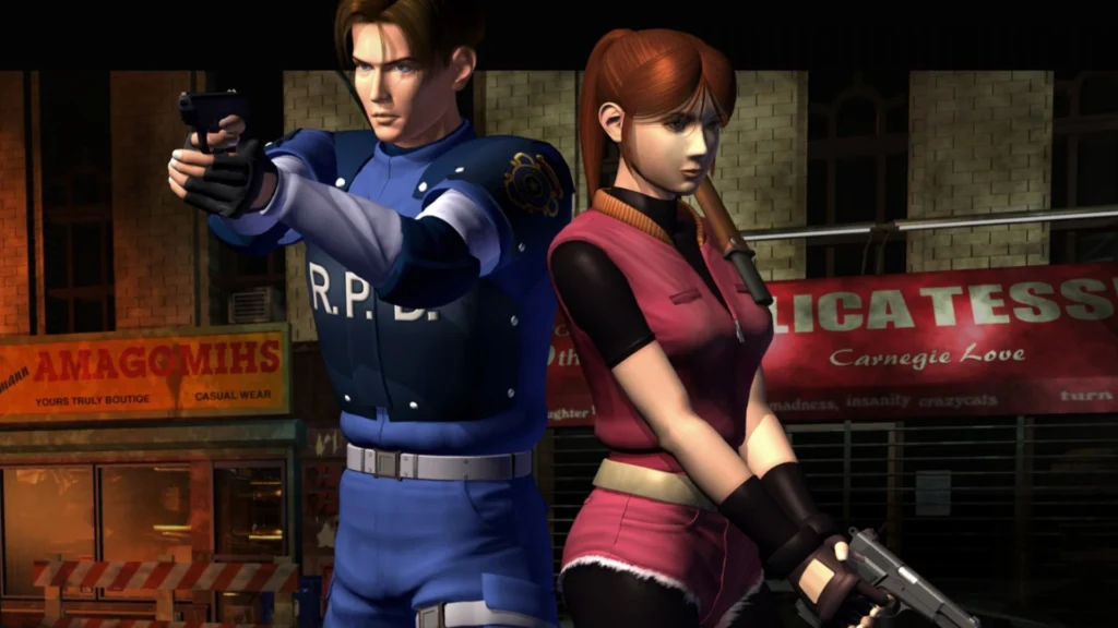 Resident Evil 2 1998 Leon and Claire