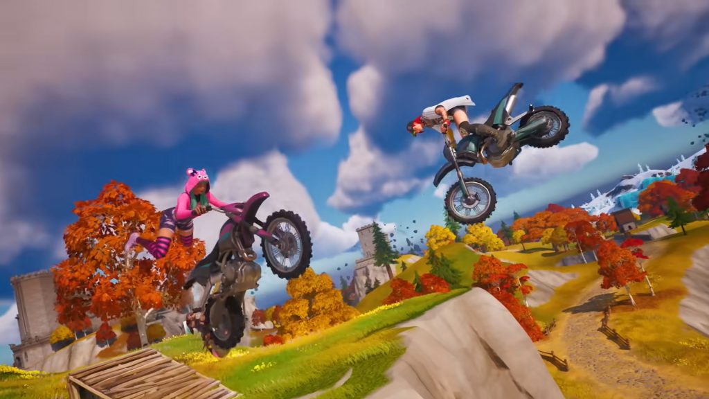 Fortnite Biking Mid-Air