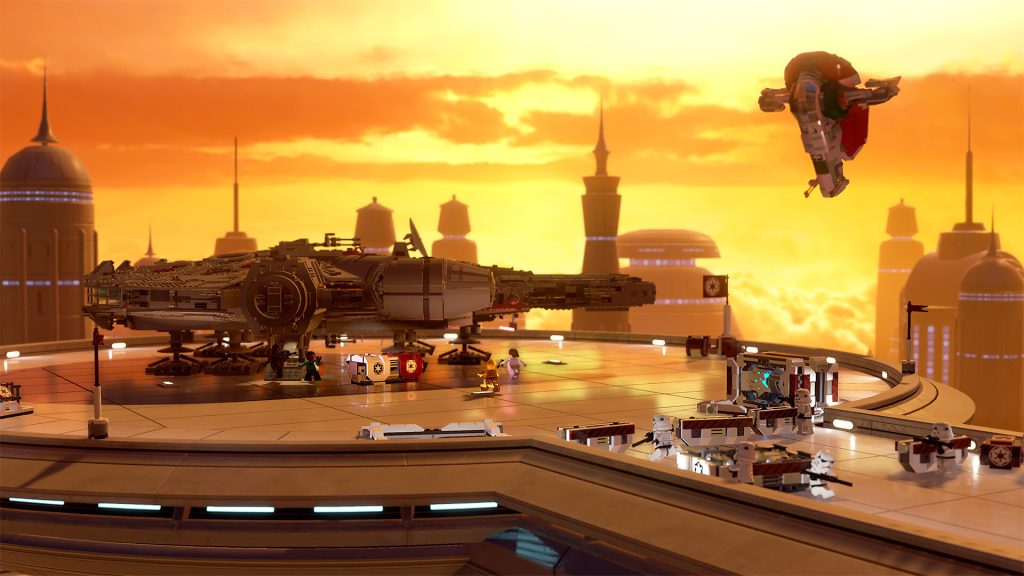 LEGO Skywalker Saga Ships On Bespin