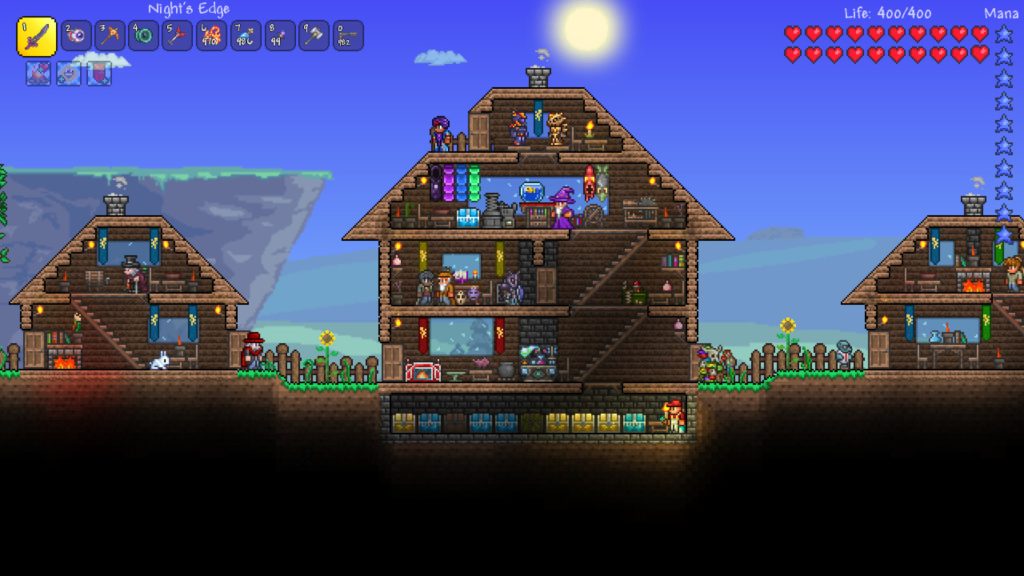 Terraria Building Houses Like Minecraft