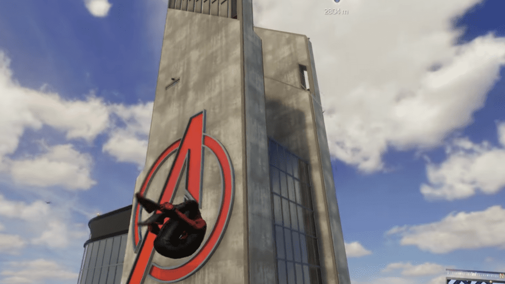 Avengers Tower in marvel's spider-man 2