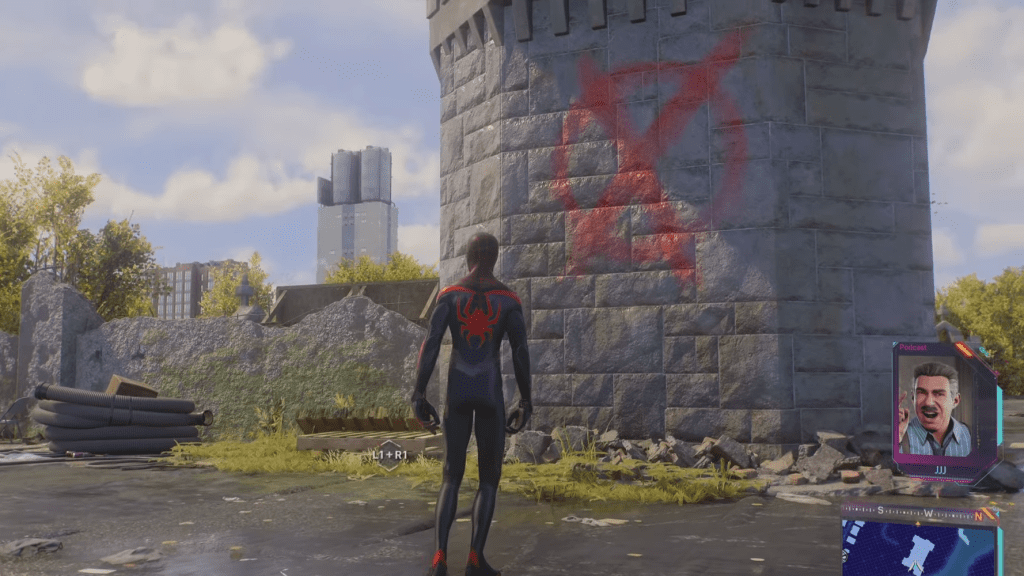 Marvel's spider-man 2 easter egg of  X-Men mansion