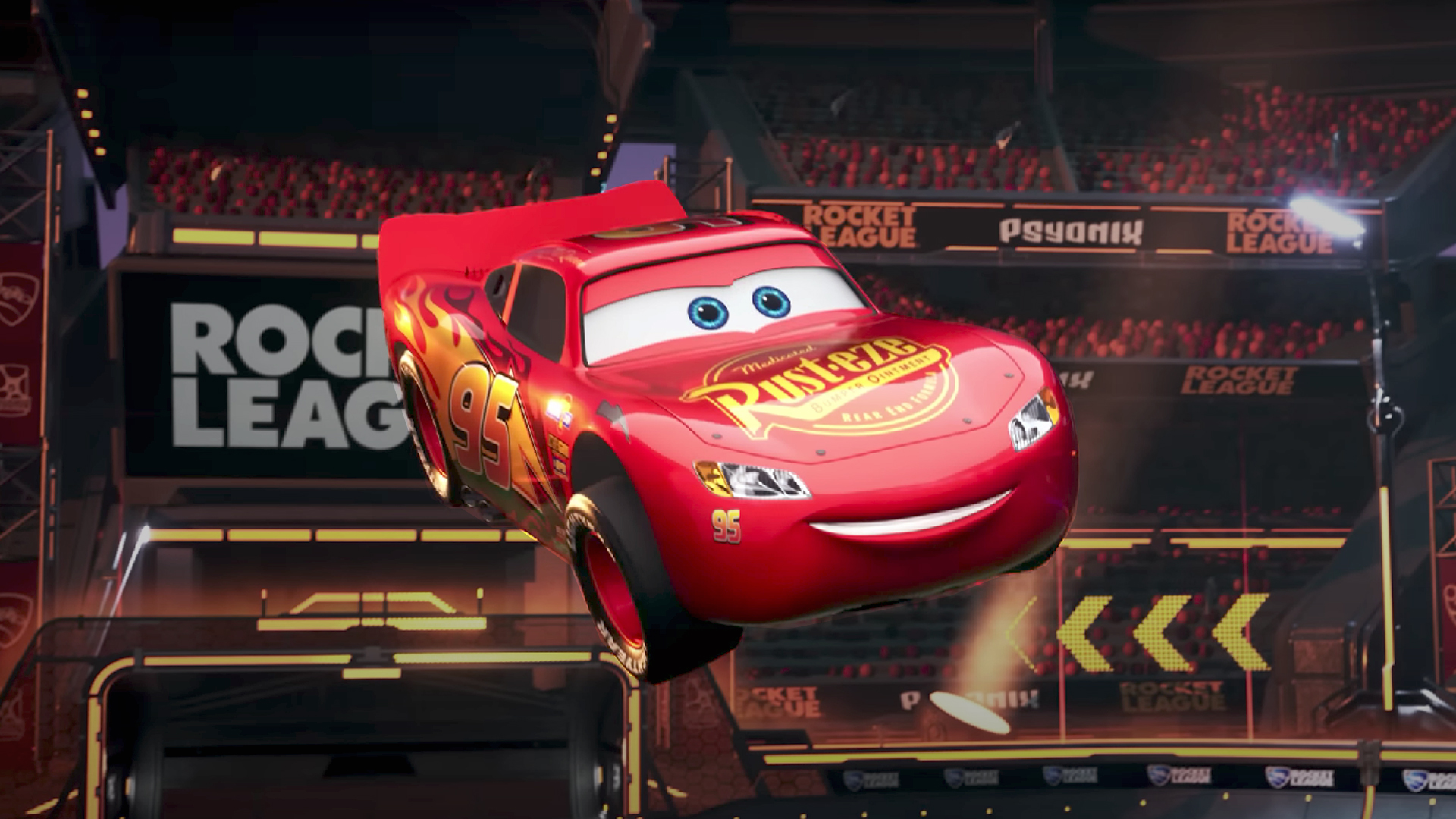 The Lightning McQueen Car Body and Other Cosmetics Hit the Soccar Pitch in  Rocket League : r/RocketLeague