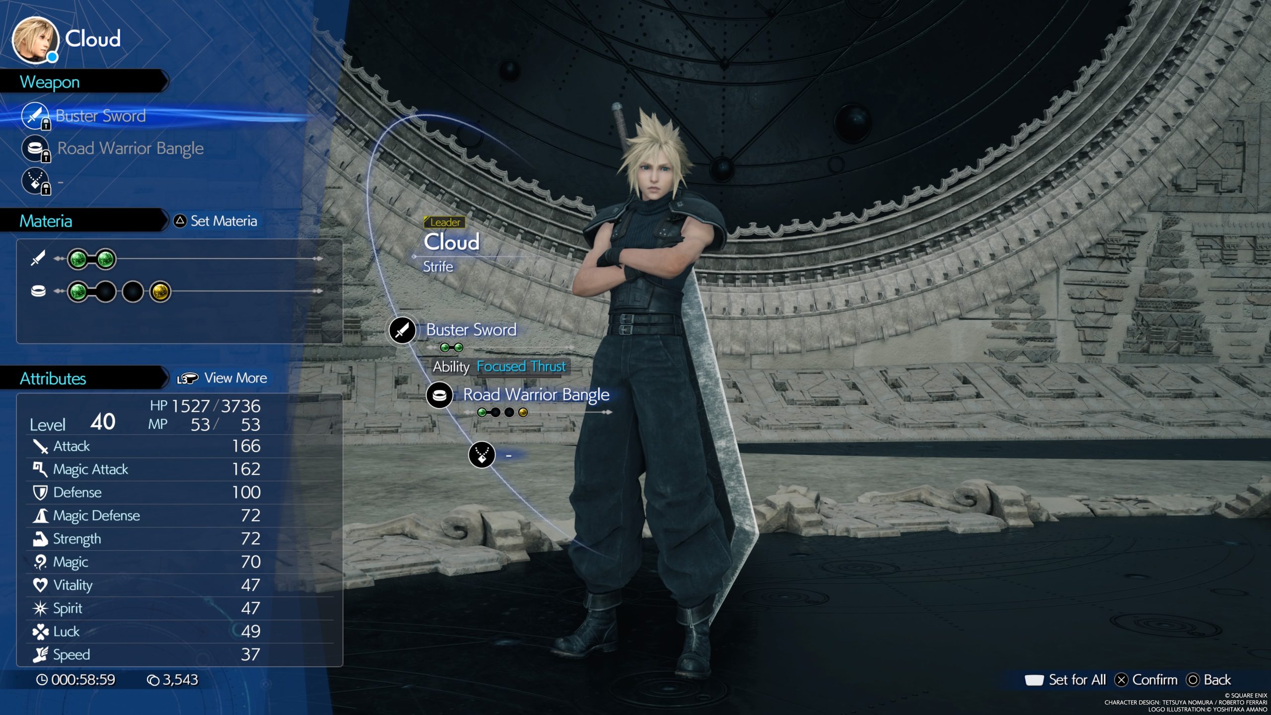 Final Fantasy 7 Rebirth Materia Menu