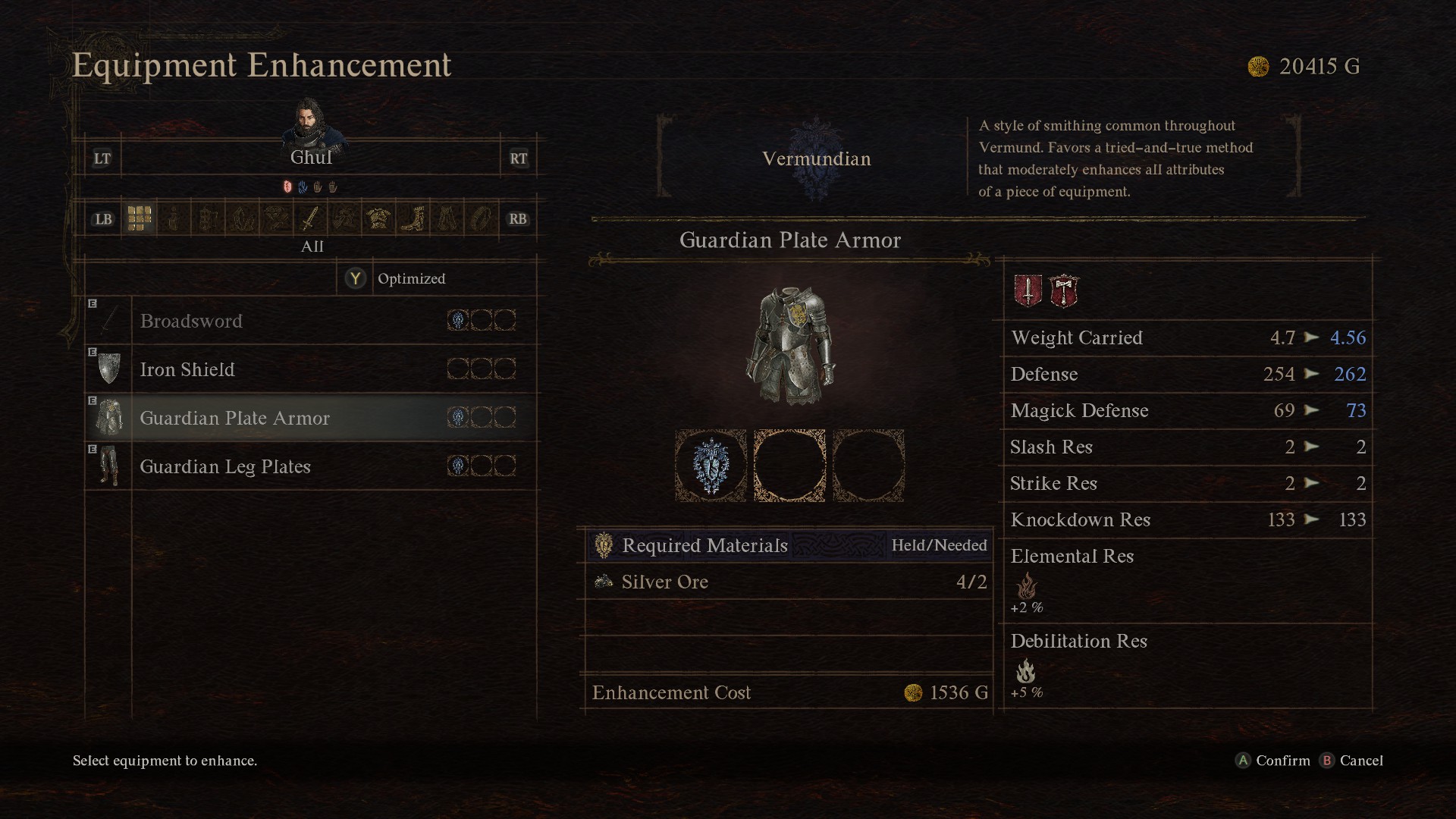 Dragon's Dogma 2 Armor Enhancement