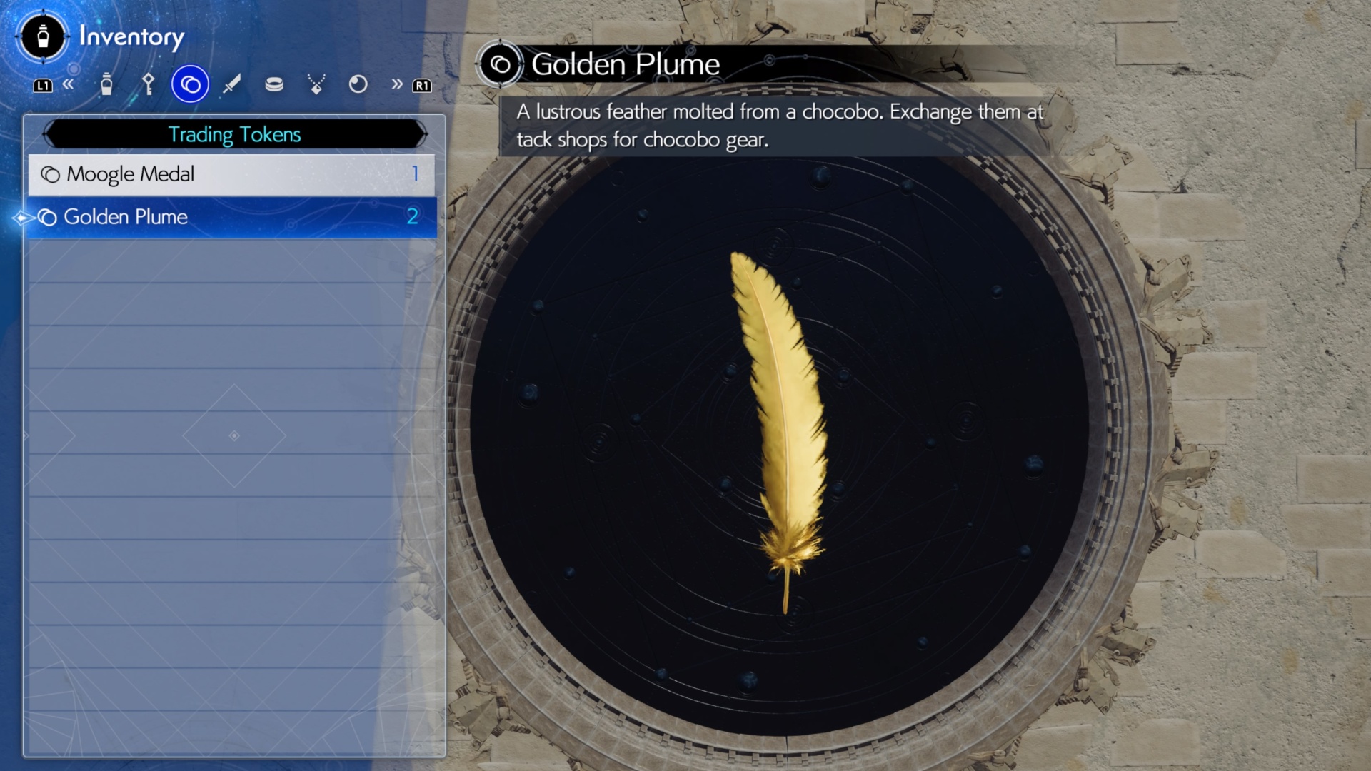 Final Fantasy 7 Rebirth Golden Plume