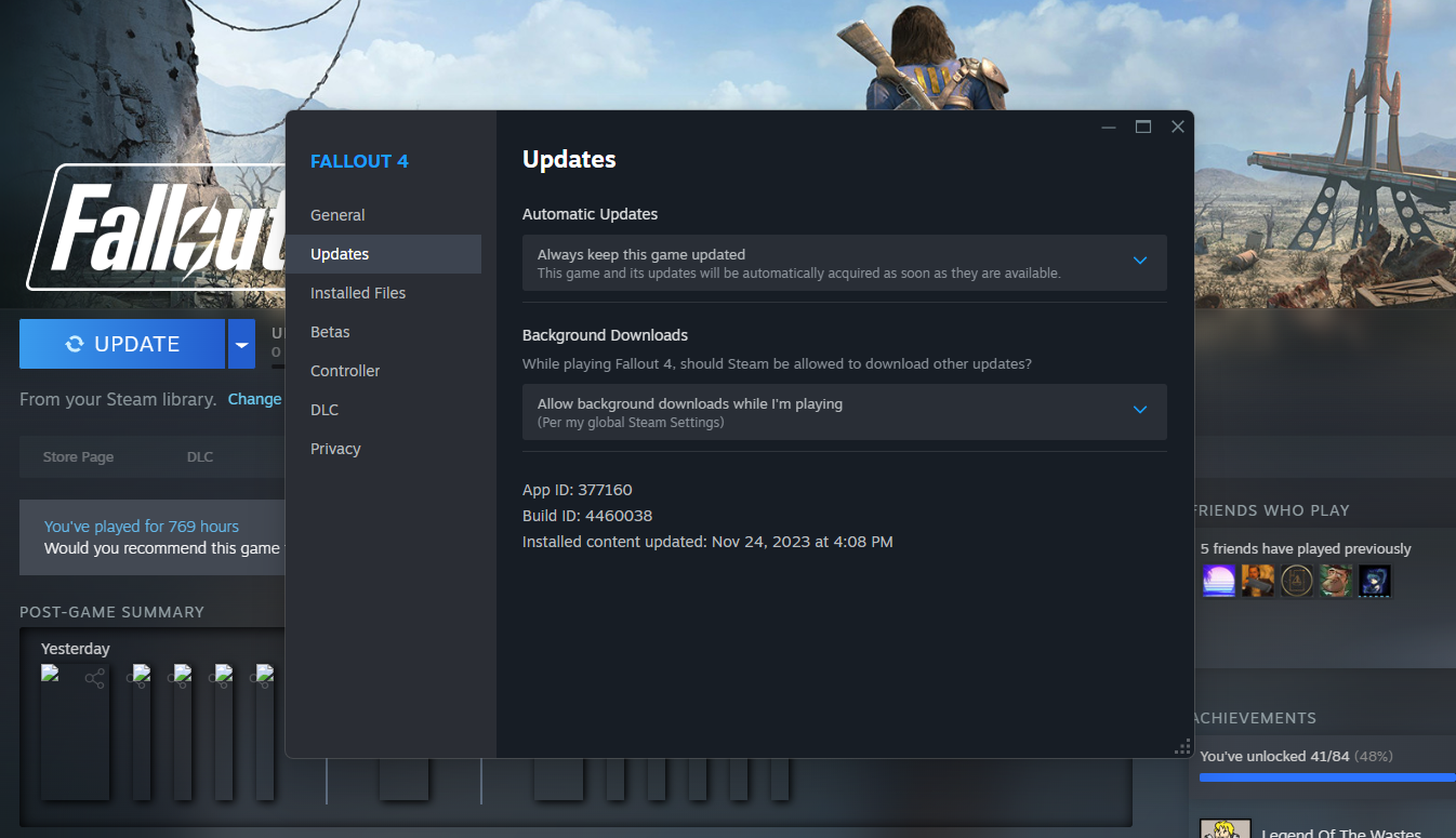 Steam Fallout 4 Updates