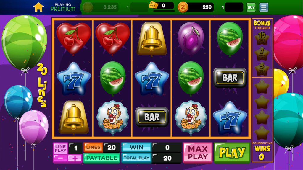 Screenshot of Balloon Pop on Funzpoints