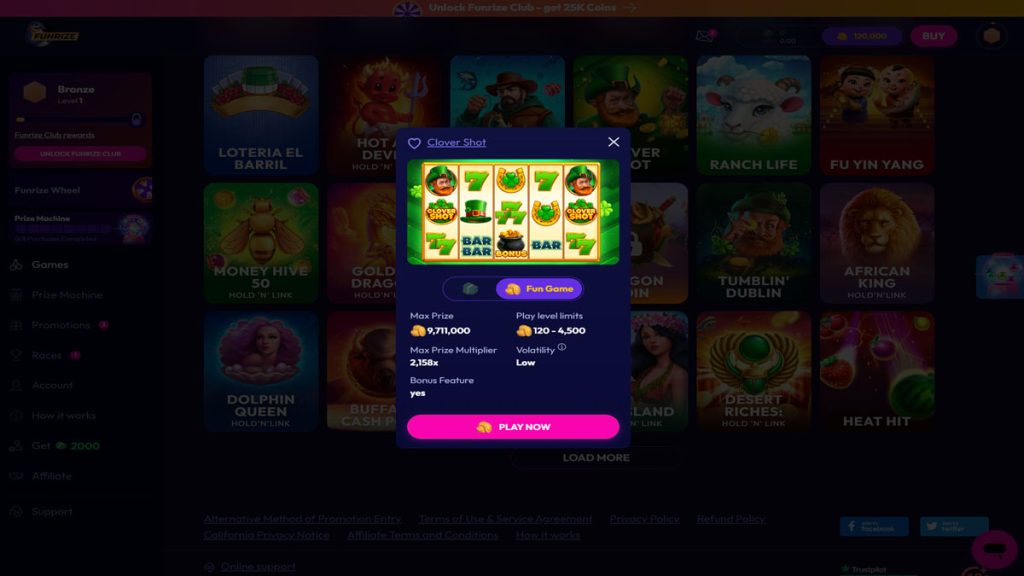 Best Slots on Funrize: Revealed by Player Data 2024 | Get Free Coins!