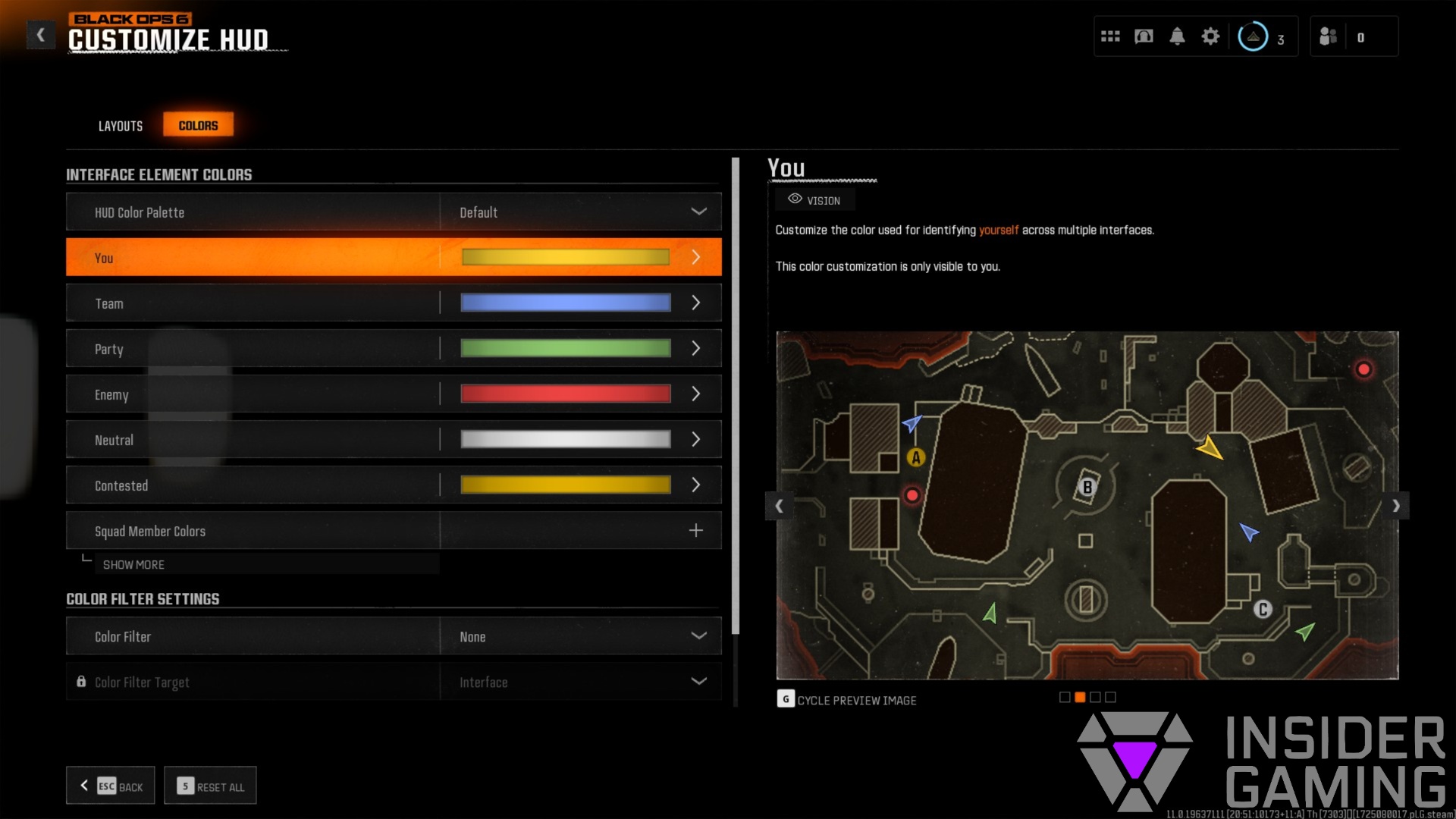 Call of Duty: Black Ops 6 HUD Colors