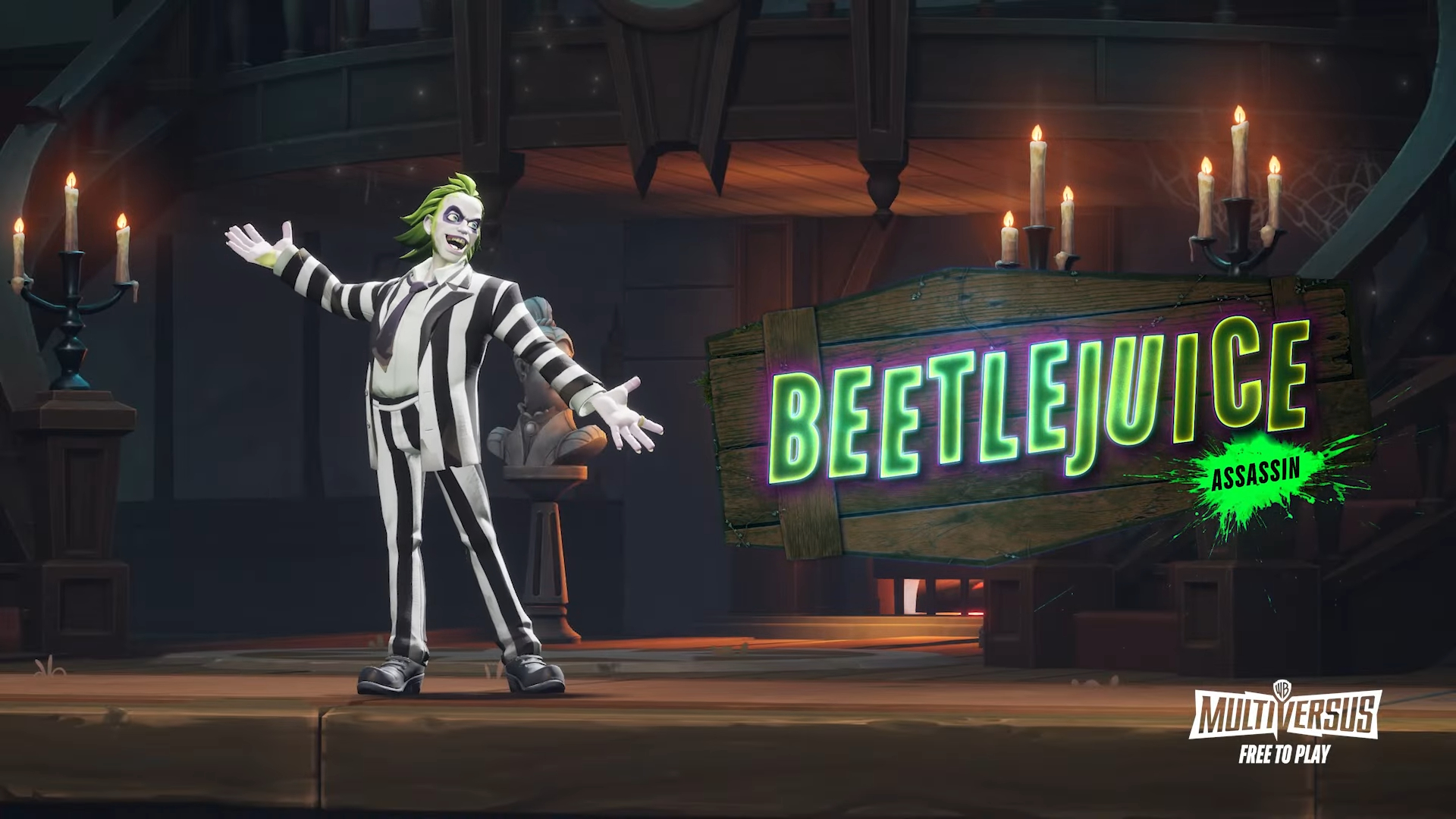 Трейлер MultiVersus раскрывает игровой процесс Beetlejuice и дату выхода в августе