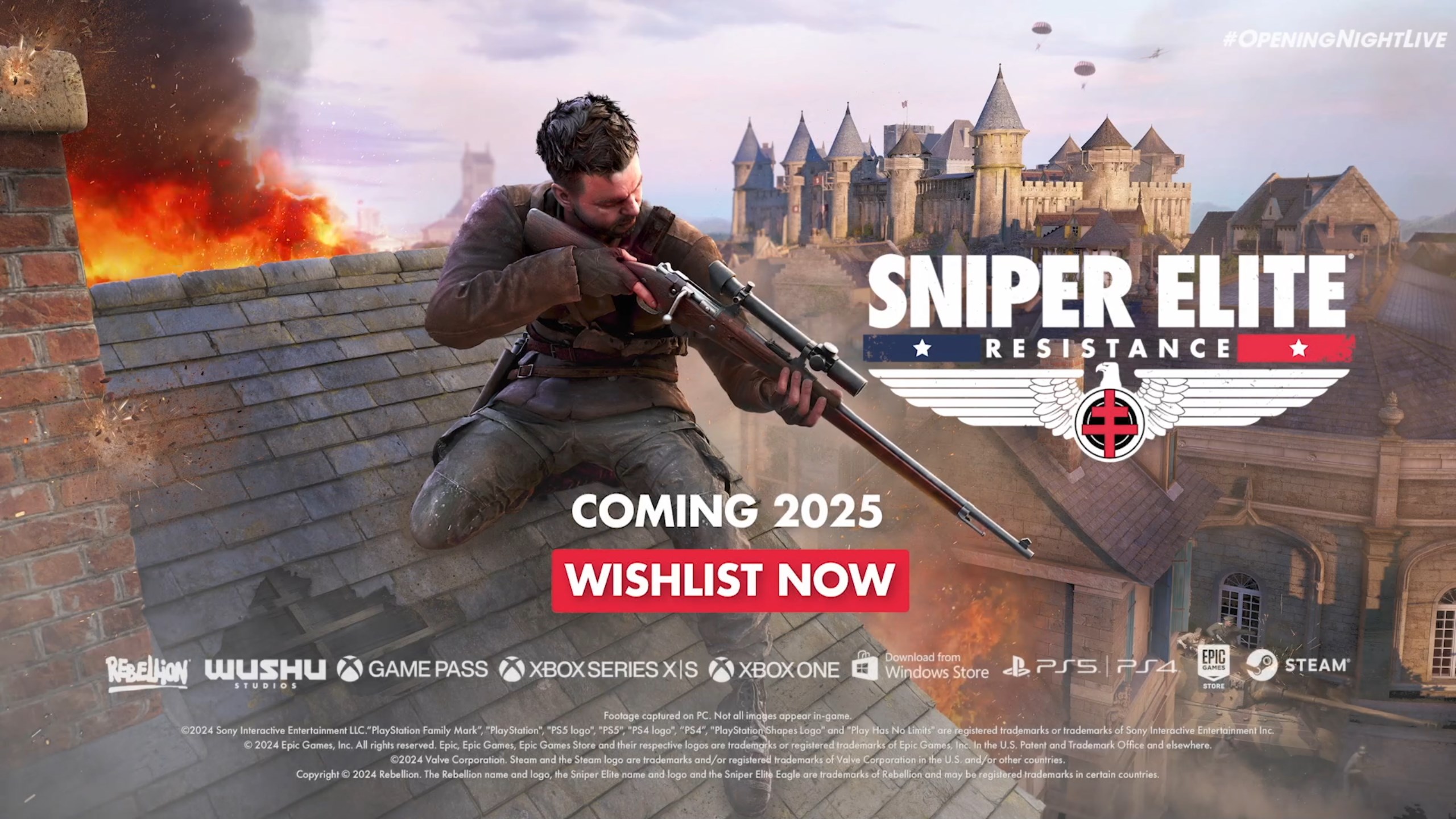 Sniper Elite Resistance Revealed at Gamescom Opening Night Live