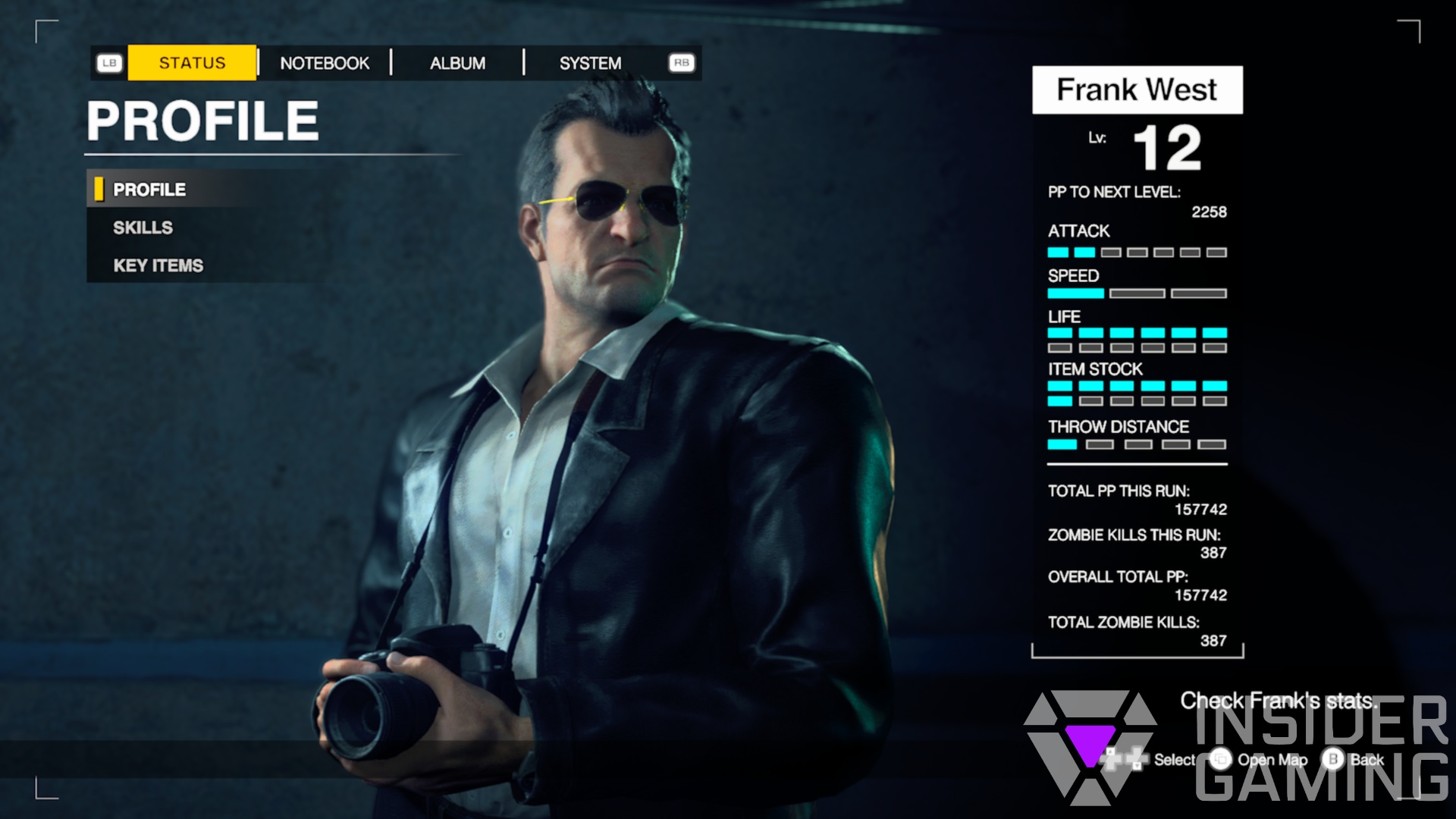 Dead Rising Deluxe Remaster Profile Stats