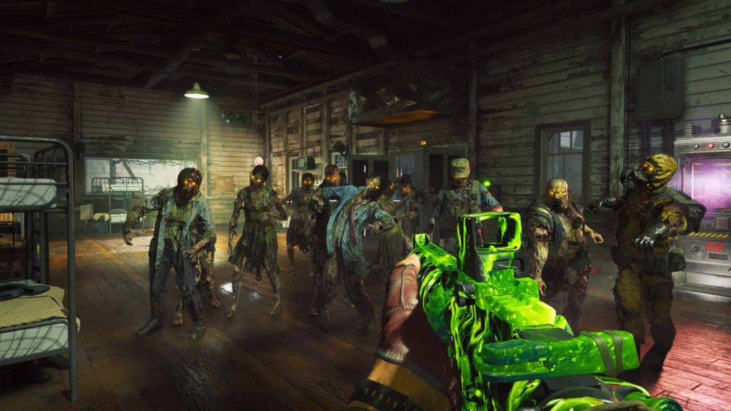 player fighting zombies in black ops 6