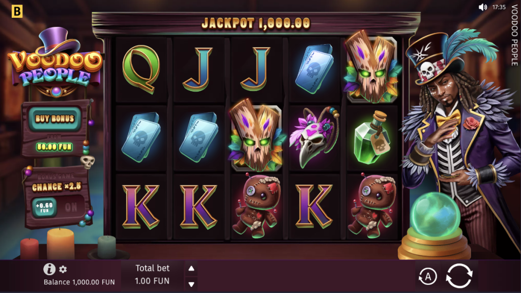 Screenshot of Voodoo people slot 