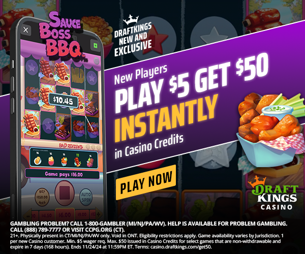 DraftKings Sauce Boss BBQ Slot Promo 